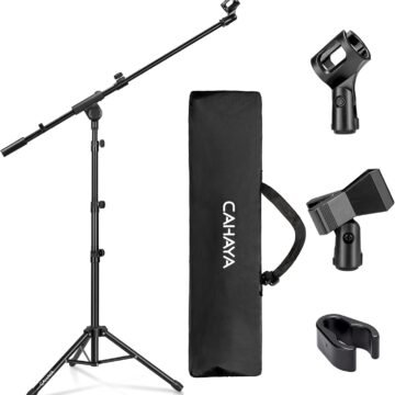 Pied de Microphone au Sol Mobile
